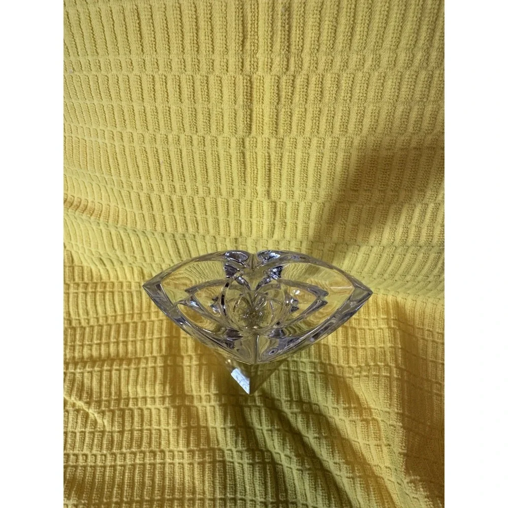 Art Deco Mikasa Crystal Candle Holder - Vintage 1980's‎ 9